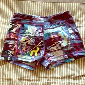Workout spandex shorts